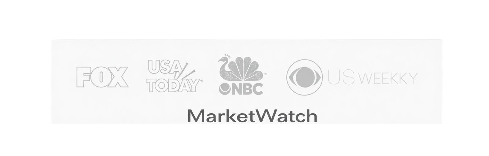 Featured on FOX, USA TODAY, NBC, CBS NEWS, MarketWatch, and US WEEKLY
